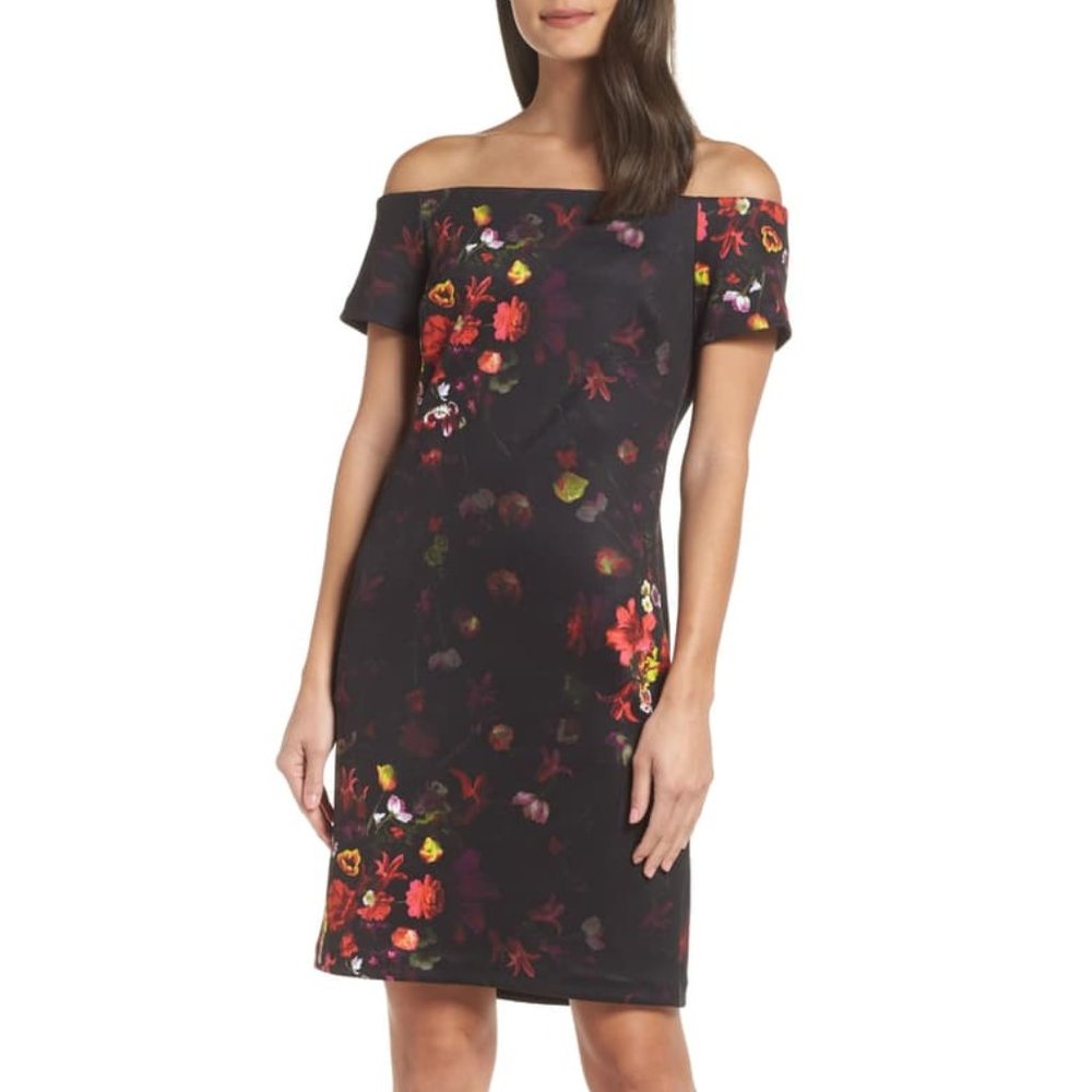 SAM EDELMAN Floral Off the Shoulder Dress size 6